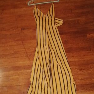 A stripped jumpsuit